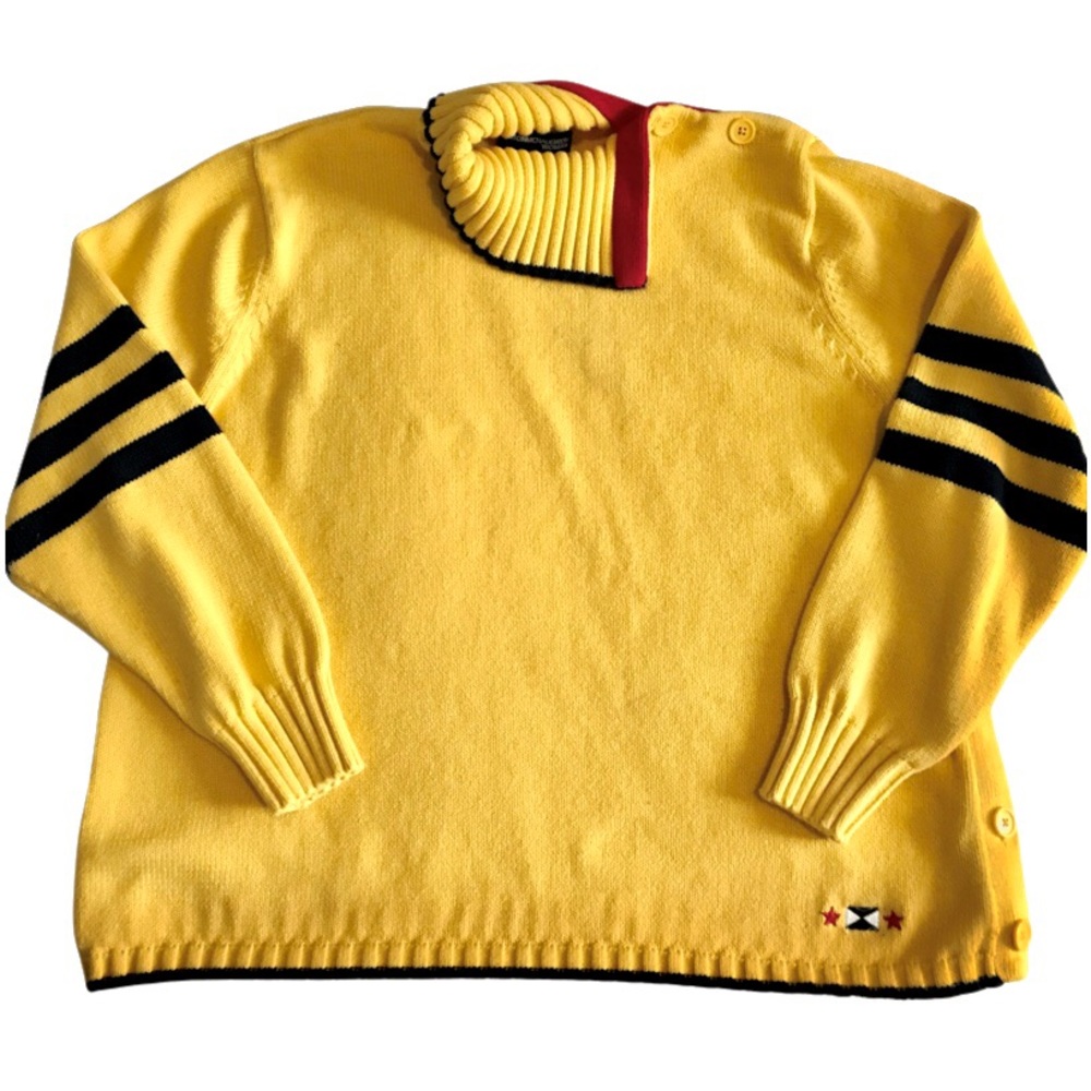 Y2K Split Mock Turtleneck Sweater